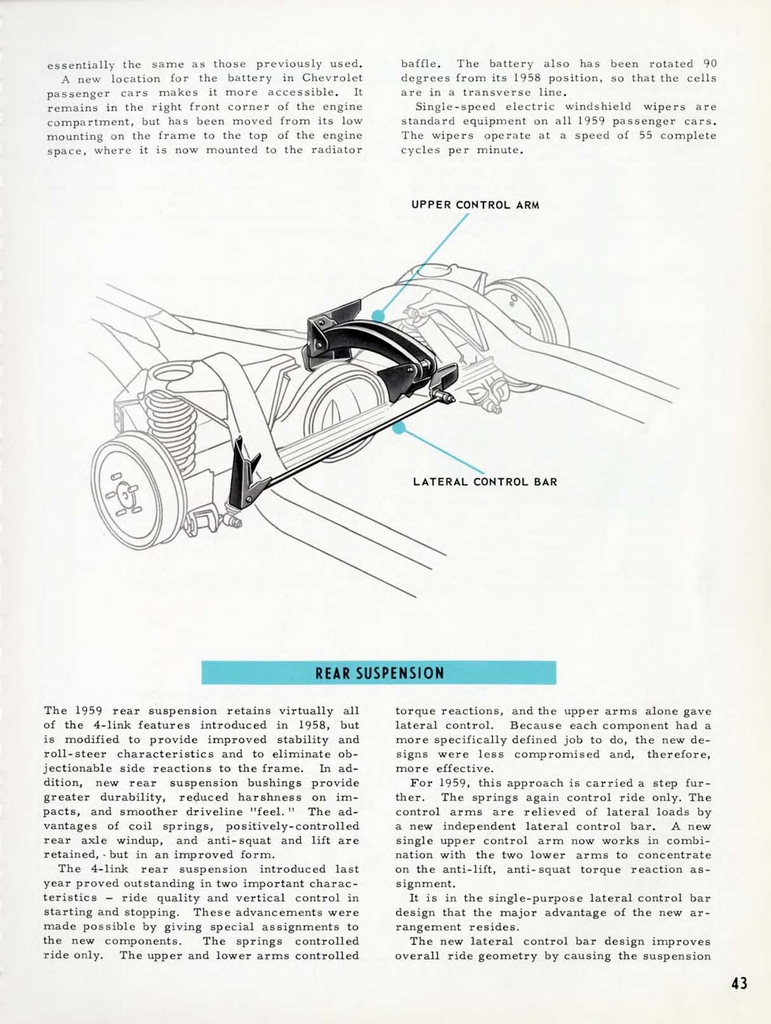 1959 Chevrolet Engineering Features Booklet Page 55